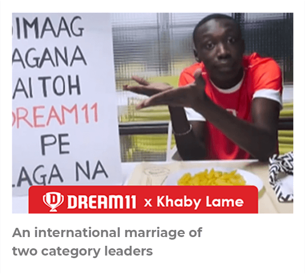 Dream 11 campaign with khaby lame